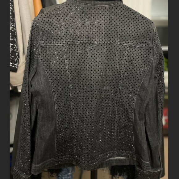 WHBM- Grey Denim Jacket - Picture 2 of 4